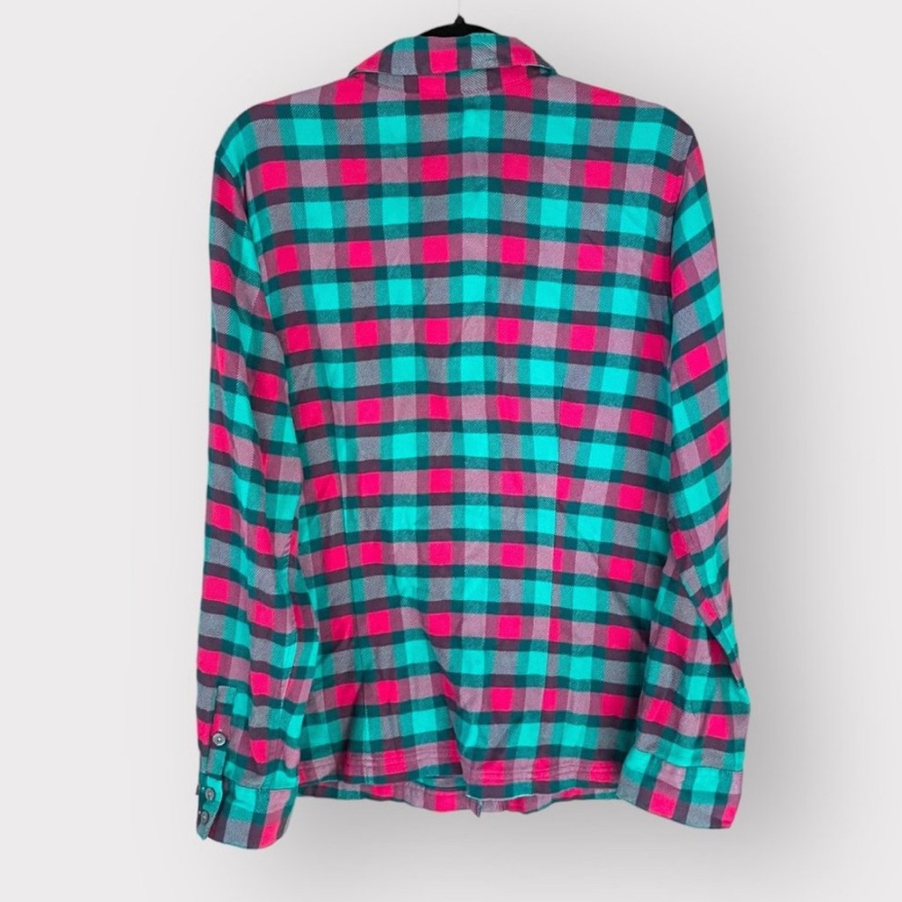 Patagonia Women’s Long Sleeve Midweight Fjord Organic Cotton Flannel - Sz 14 EUC - Picture 3 of 7